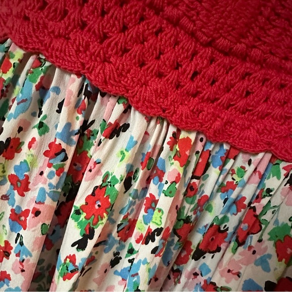 B•O•G Collective red knitted and flower dress - Picture 3 of 3